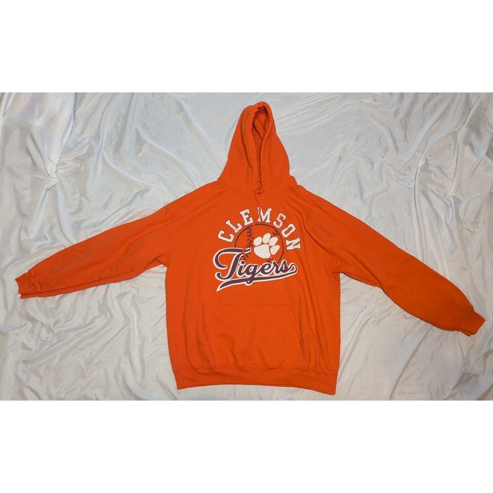 Clemson Tigers Baseball Hooded Sweatshirt Size‎ Either Large/XL Can't Read Size